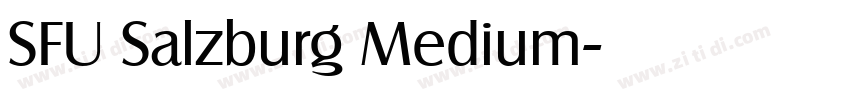 SFU Salzburg Medium字体转换